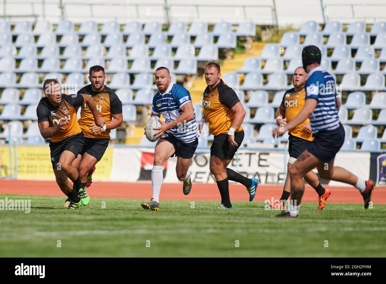 Ukraine Rugby KHARKIV, UKRAINE - SEPTEMBER 4, 2021: The rugby match of Ukrainian ...