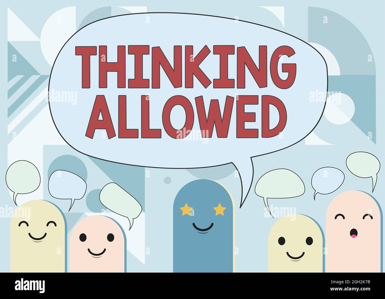 Handwriting text Thinking Allowed. Word Written on expressing in ...