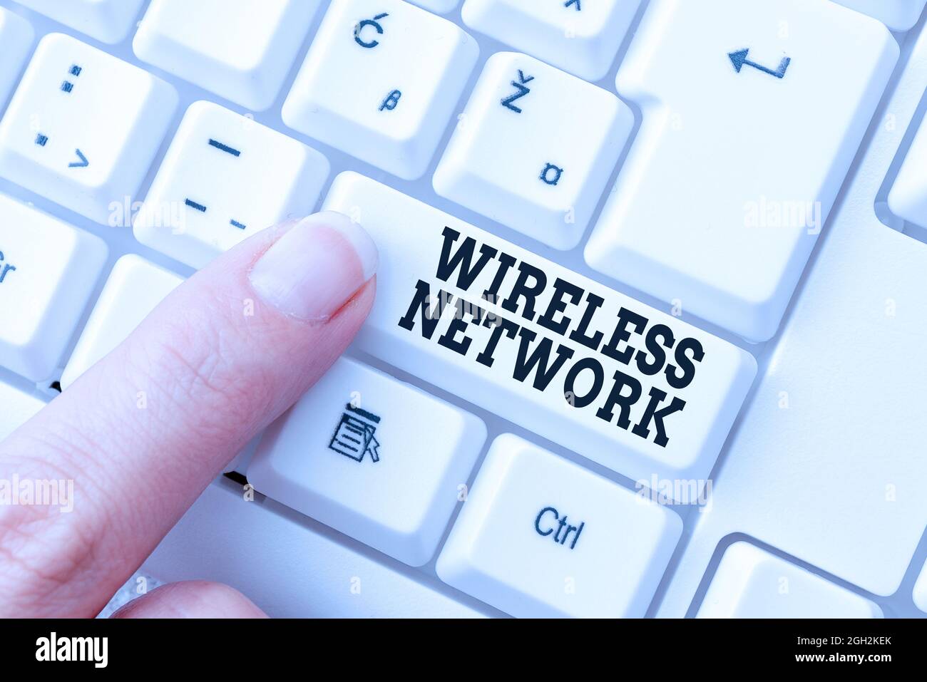 Conceptual display Wireless Network. Business concept computer network ...