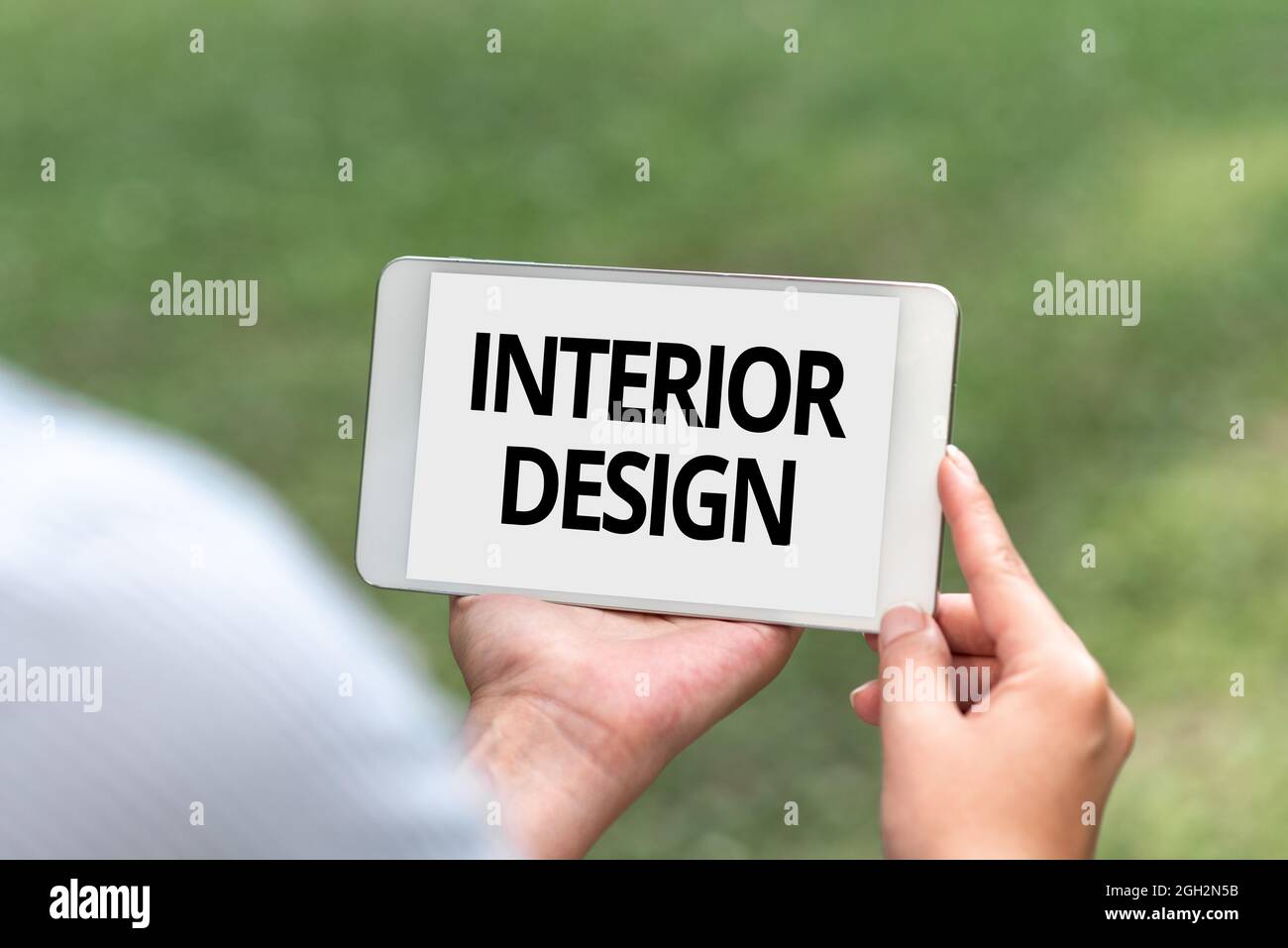 Handwriting text Interior Design. Conceptual photo the art of designing ...