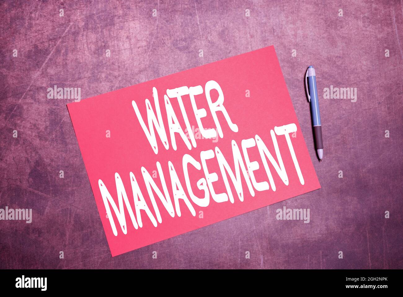 Conceptual Caption Water Management Business Idea Optimum Use Of Water