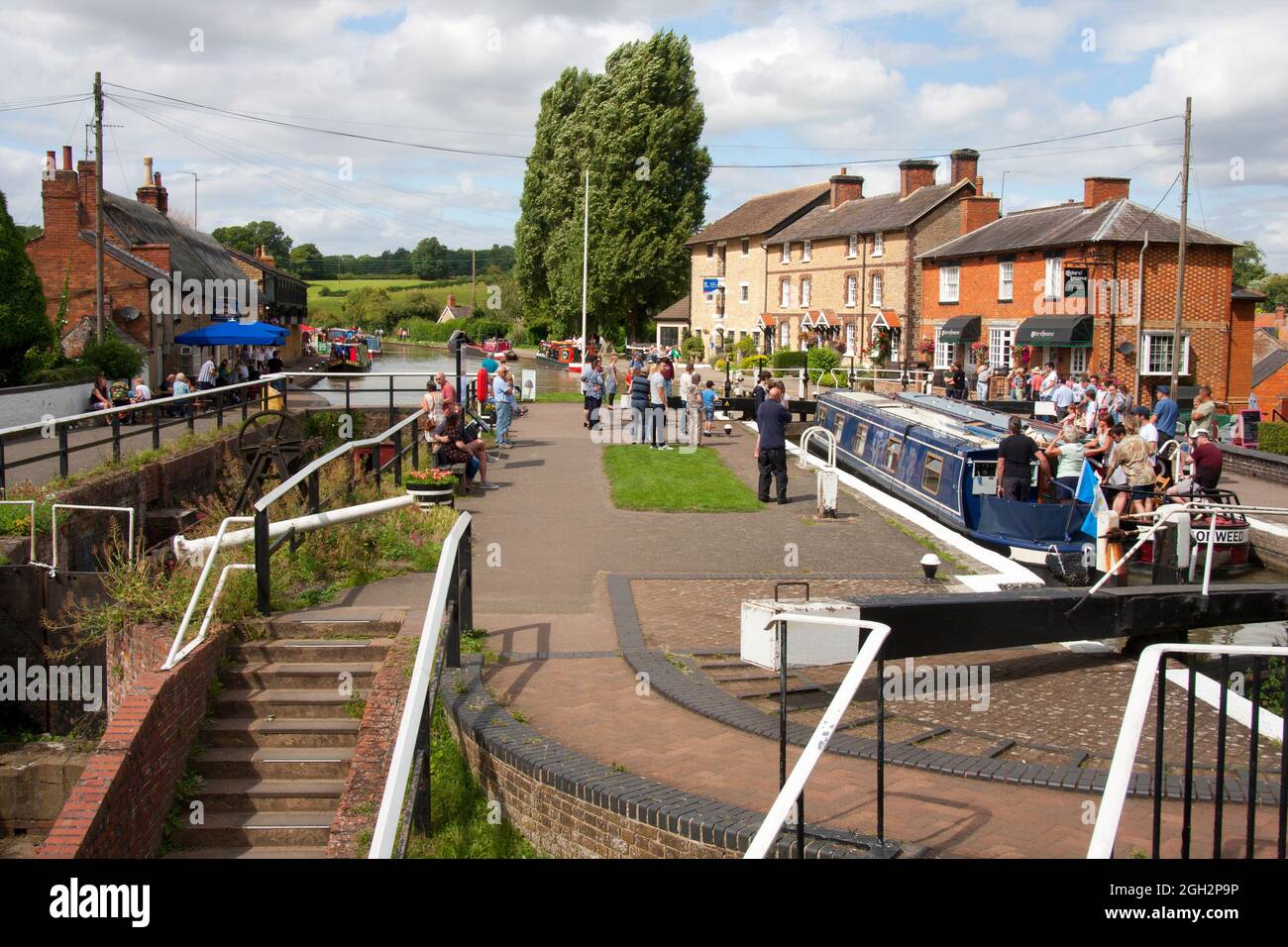 Stoke Bruerne, Grand Union canal, Northamptonshire, England Stock Photo