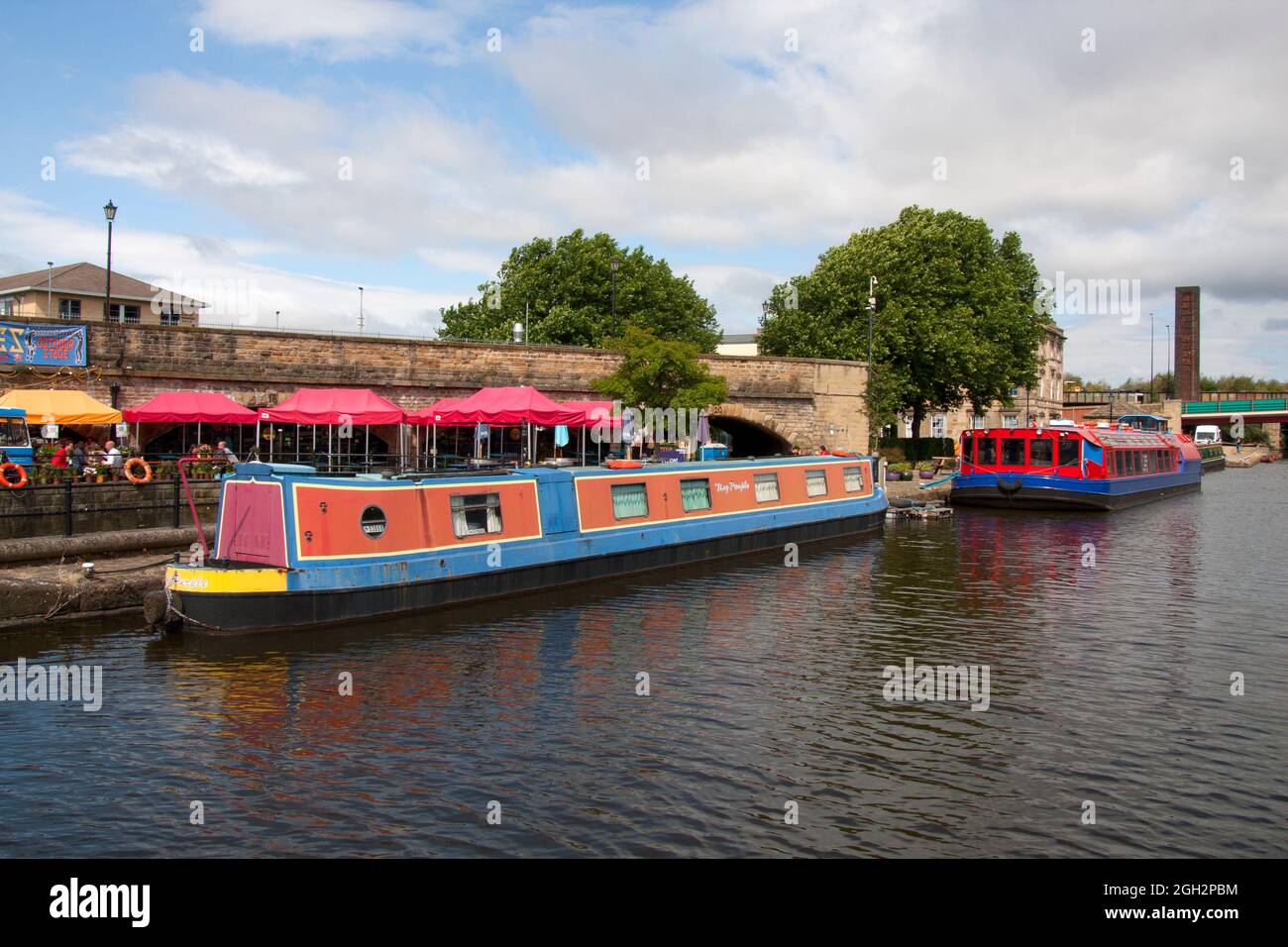 Victoria Quays & canal, Sheffield, Yorkshire, England Stock Photo