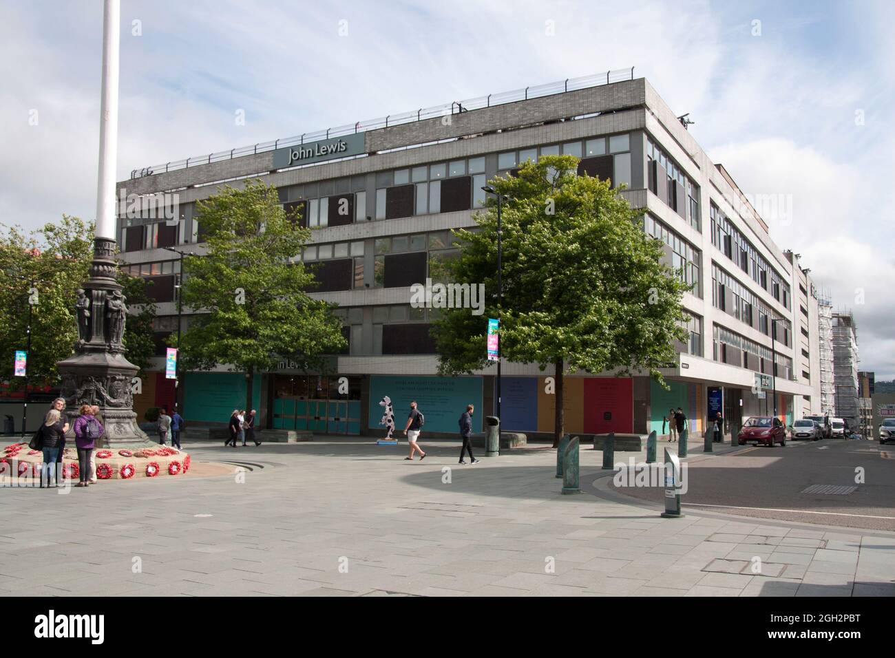 the closure of John Lewis on Barkers Pool, Sheffield,which was formerly