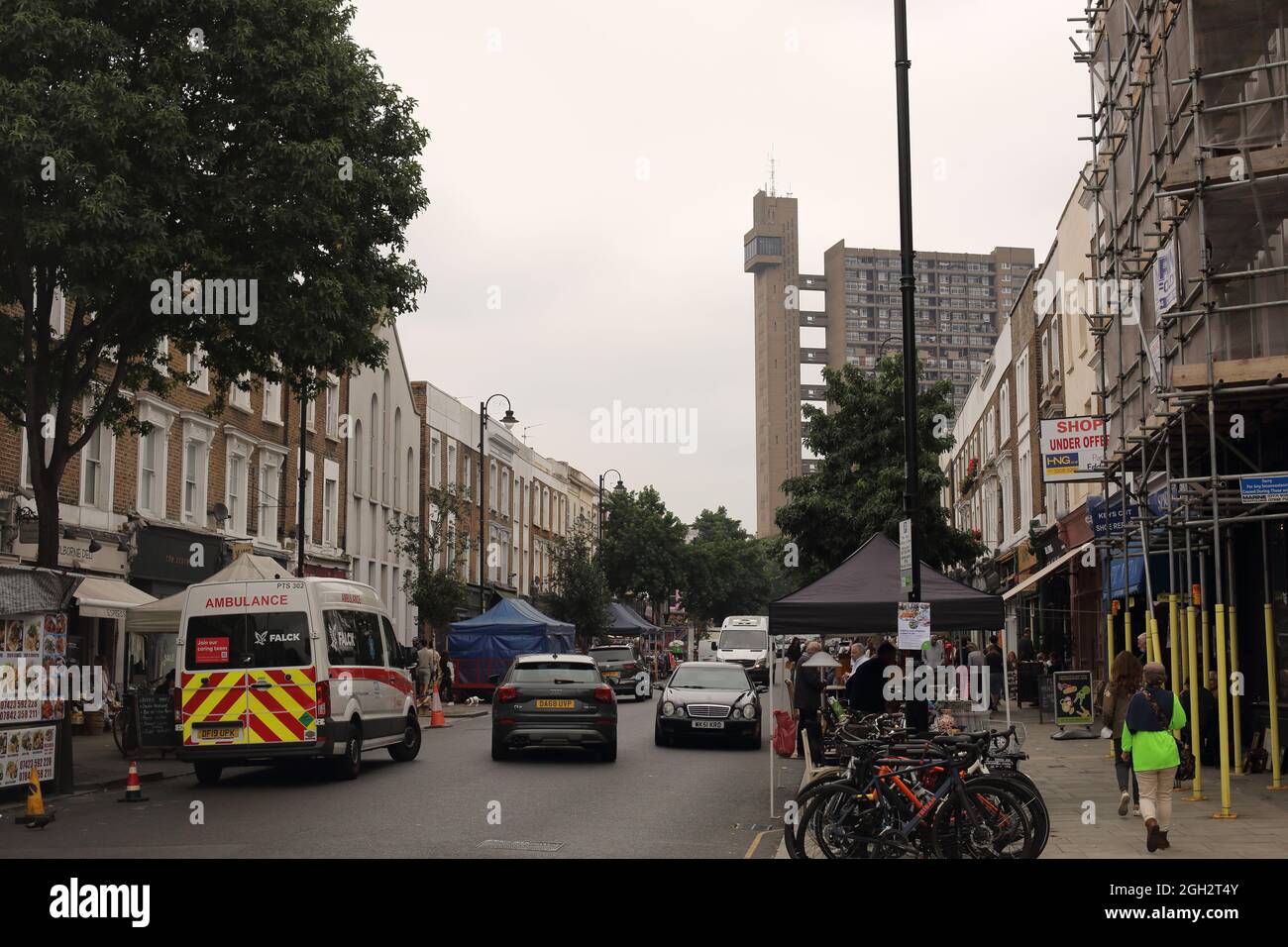 Portabello Road Market Stock Photo