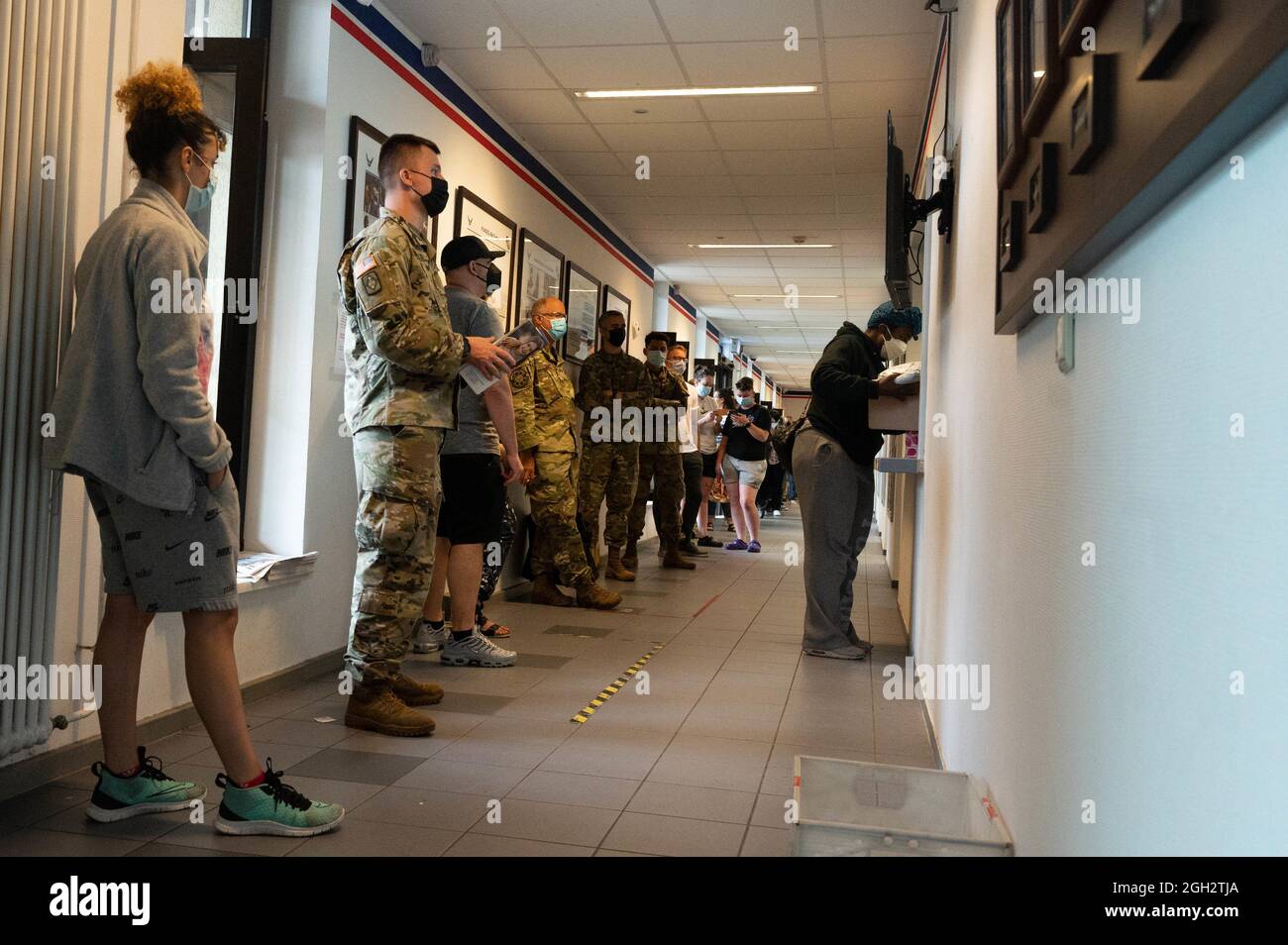 Northside Post Office customers await their packages at Ramstein Air