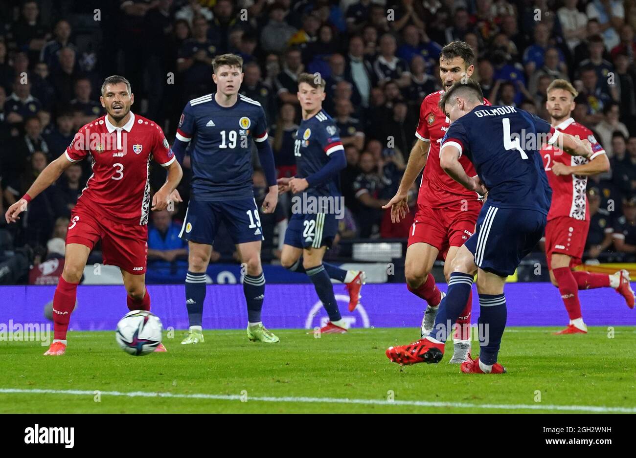 Scotland s Billy Gilmour Shoots At Goal During The 2022 FIFA World Cup scotland-s-billy-gilmour-shoots-at-goal-during-the-2022-fifa-world-cup