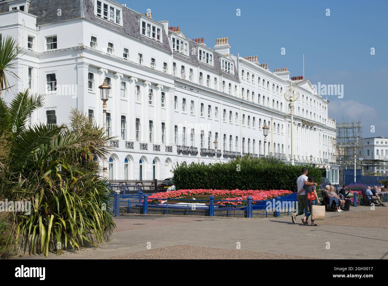 Burlington Hotel Grand Parade Eastbourne Stock Photo