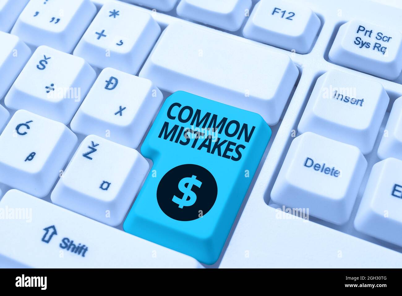 Hand writing sign Common Mistakes. Word Written on actions that are often used interchangeably with error Abstract Sending Multiple Messages Online Stock Photo