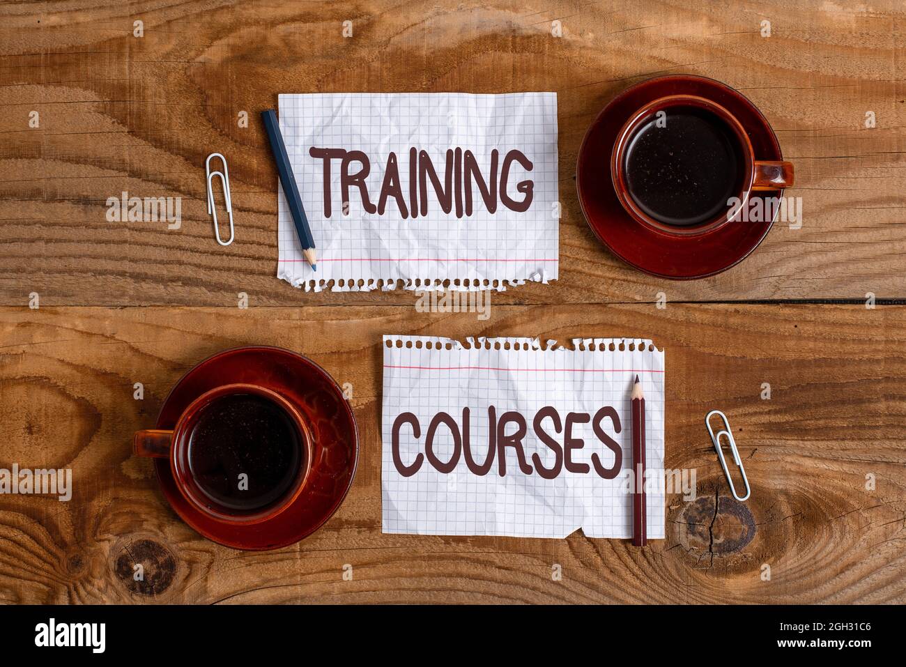 Traoning Text Handwriting text Training Courses. Conceptual photo lessons to teach ...