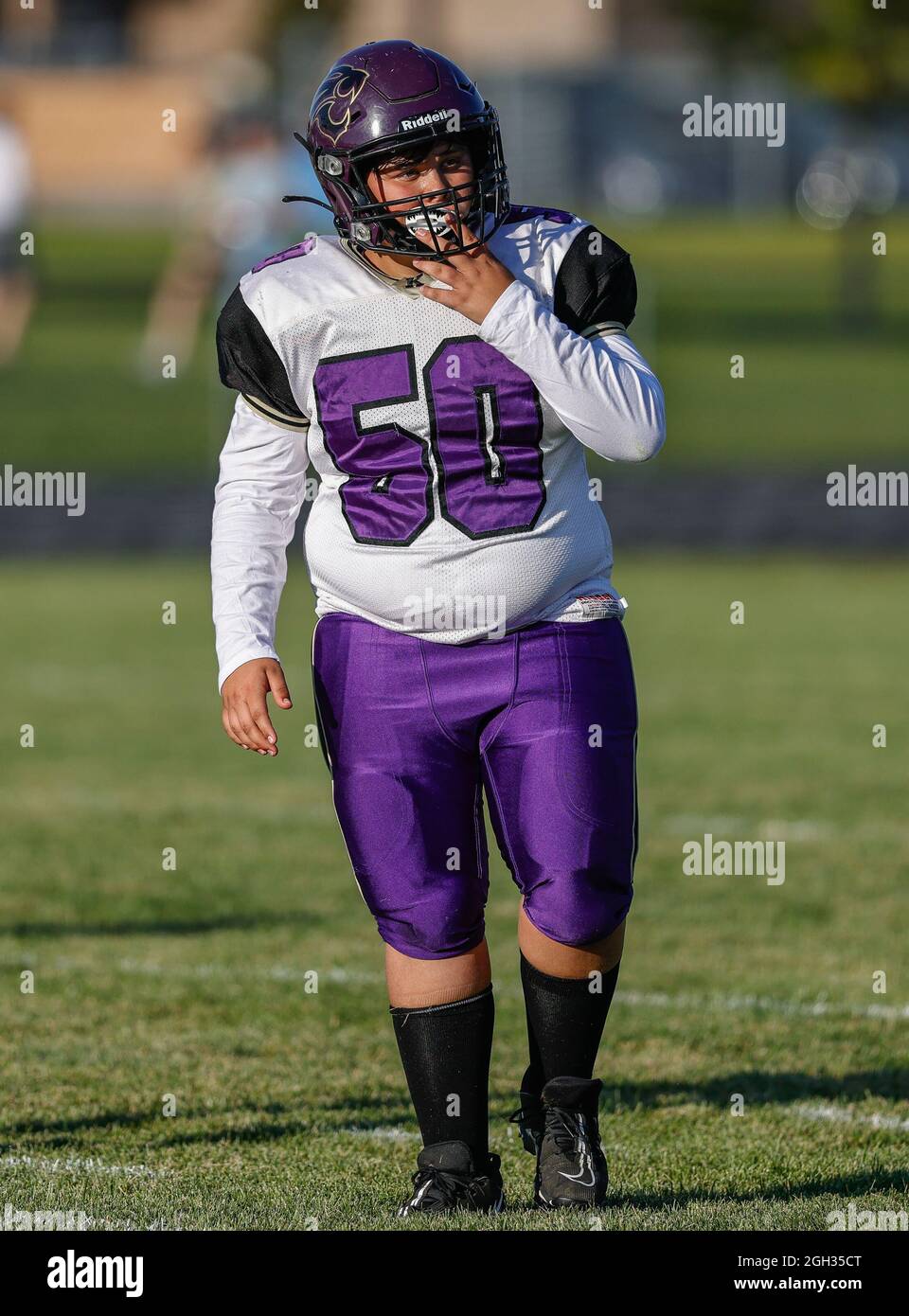 Football action with Post Falls vs Timberlake High School in Spirit
