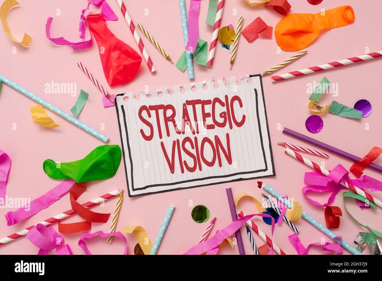 Sign displaying Strategic Vision. Concept meaning clarifies the ...