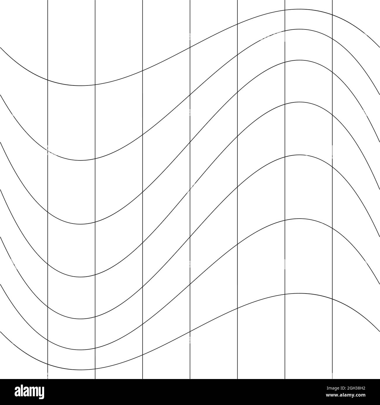 Distorted abstract geometric shape elements. Deformation, distortion ...