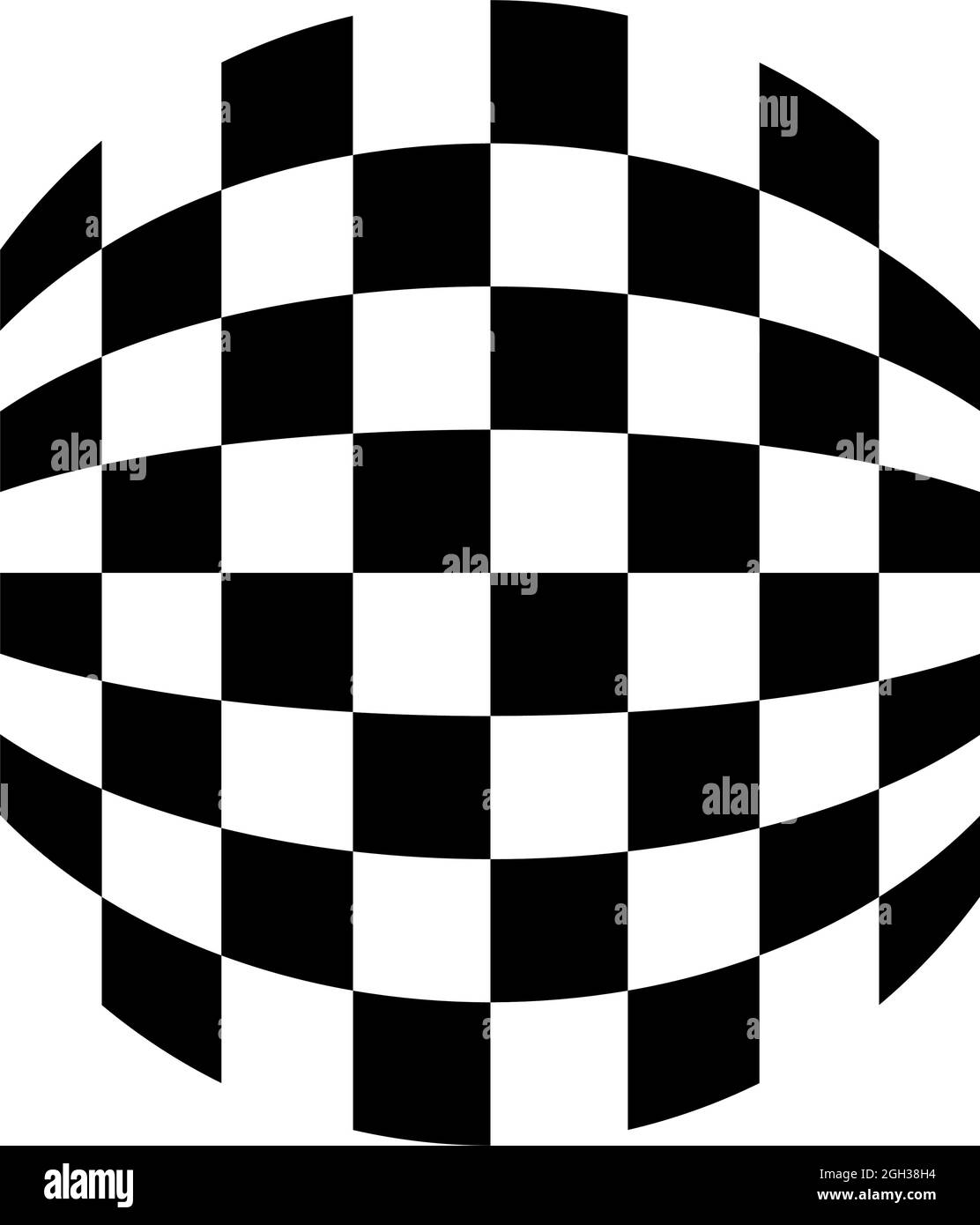 Distorted abstract geometric shape elements. Deformation, distortion ...