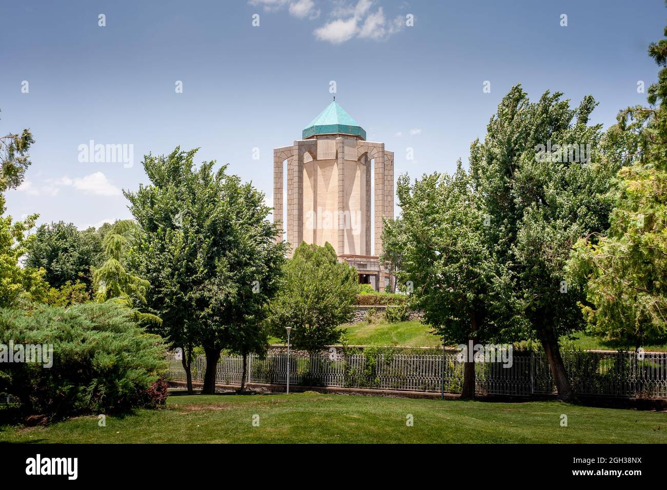 view from the Mausoleum of Baba Taher, Baba Taher Oryan Hamadani one of the most revered early poets in Persian literature. hamadan province. iran Stock Photo