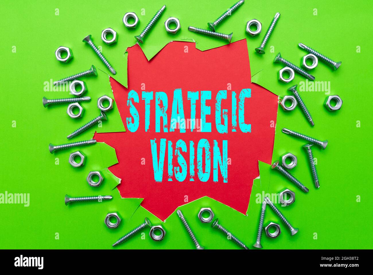 Hand writing sign Strategic Vision. Concept meaning clarifies the ...