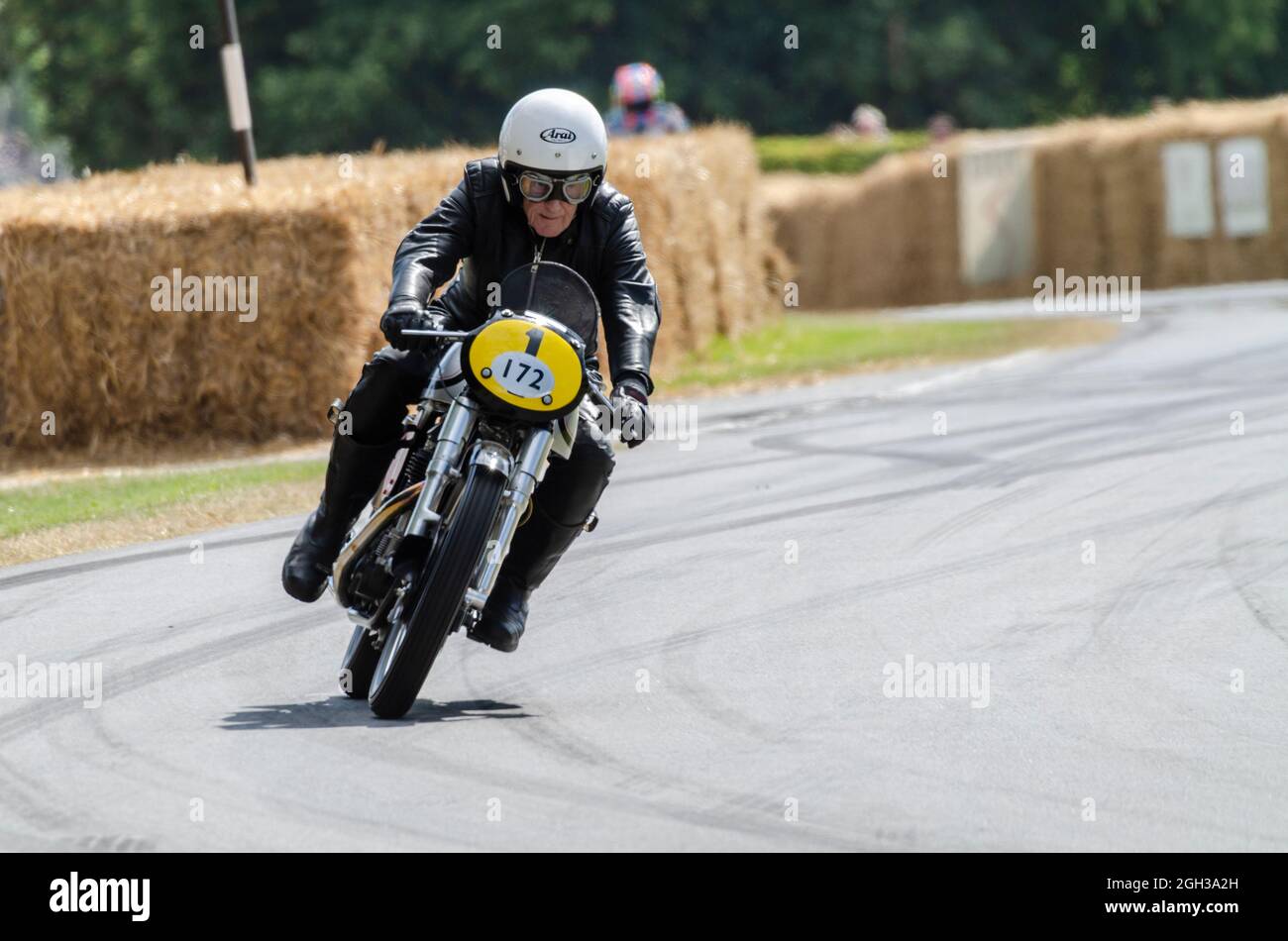 Vintage Norton motorcycle at the Goodwood Festival of Speed motor