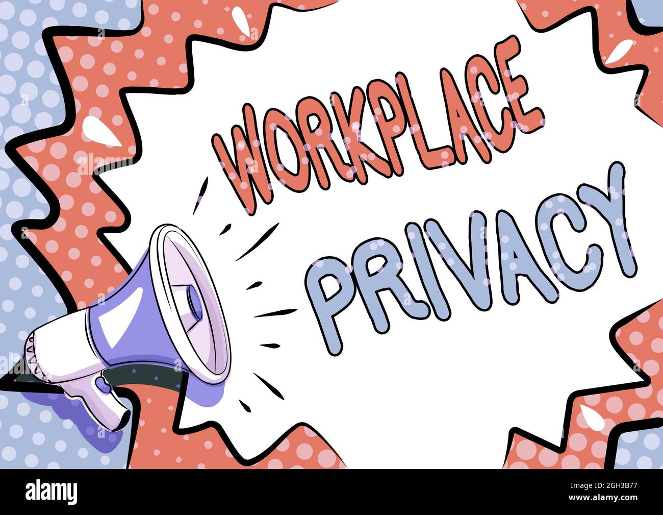 Text sign showing Workplace Privacy. Concept meaning protection of