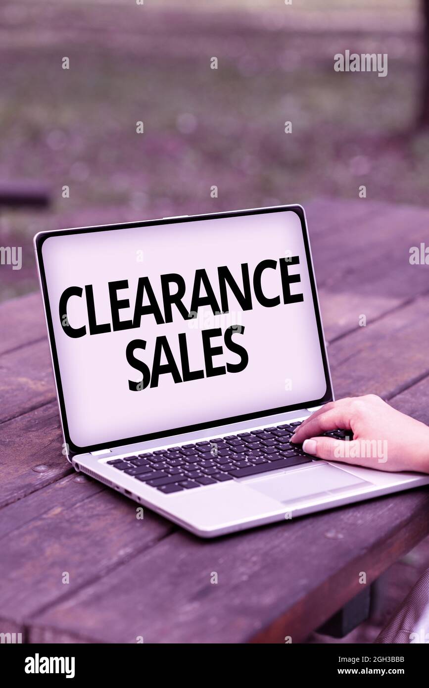 Clearance Sales. Internet Concept goods 