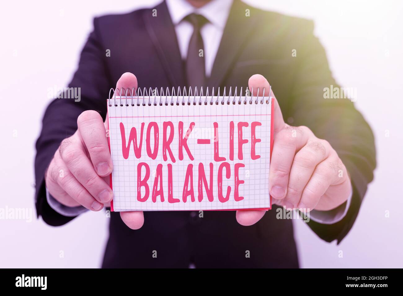 Hand Writing Sign Work Life Balance Business Idea Time Allocated For Hand Writing Sign Work Life Balance Business Idea Time Allocated For
