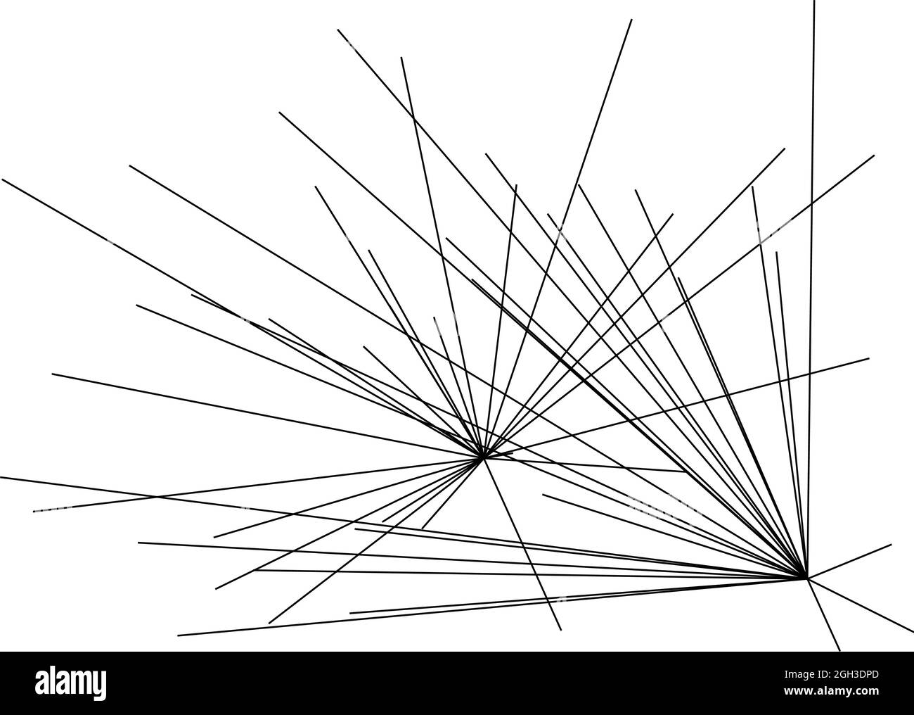 Random structure of angular, geometric lines element. Irregular ...