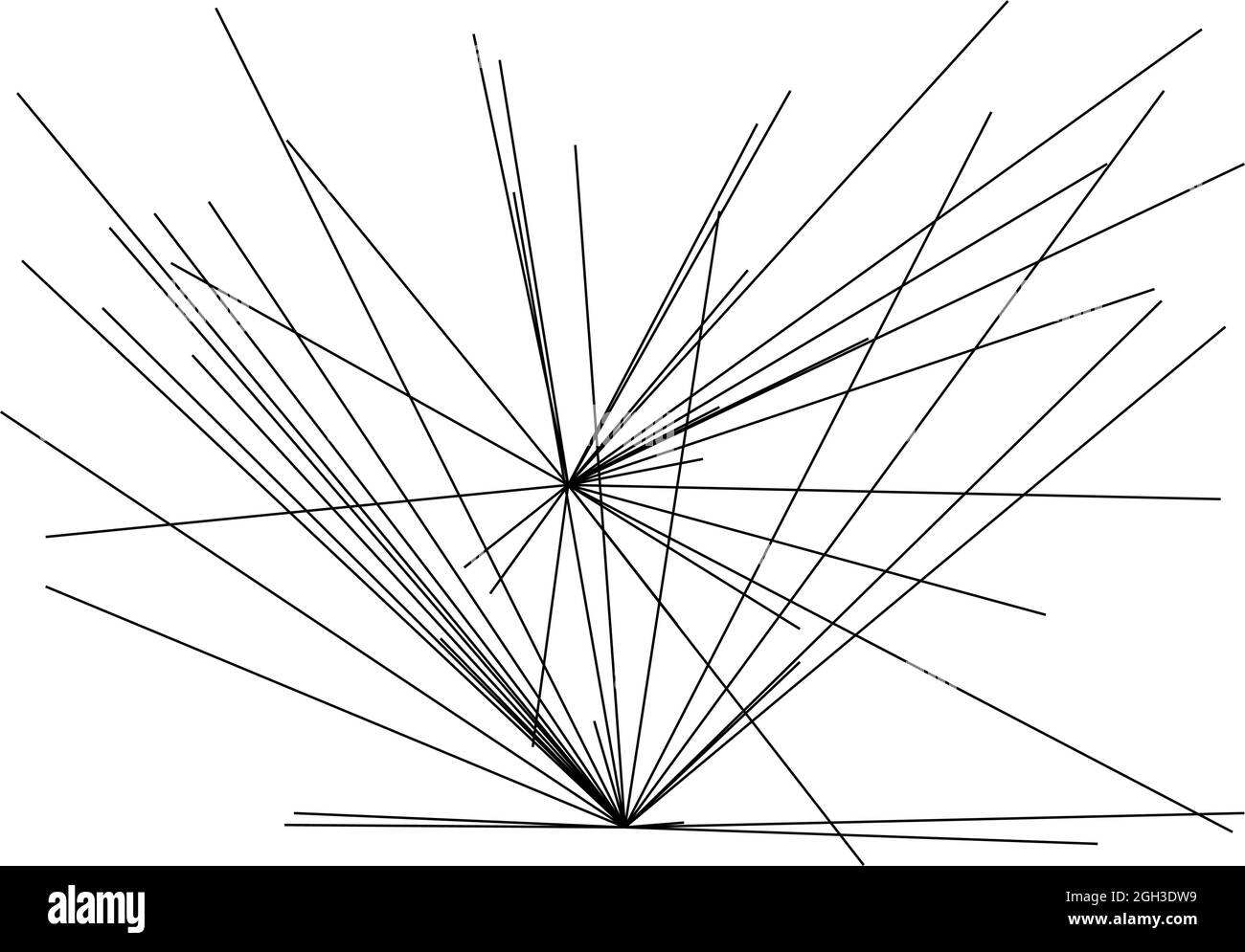 Random structure of angular, geometric lines element. Irregular ...