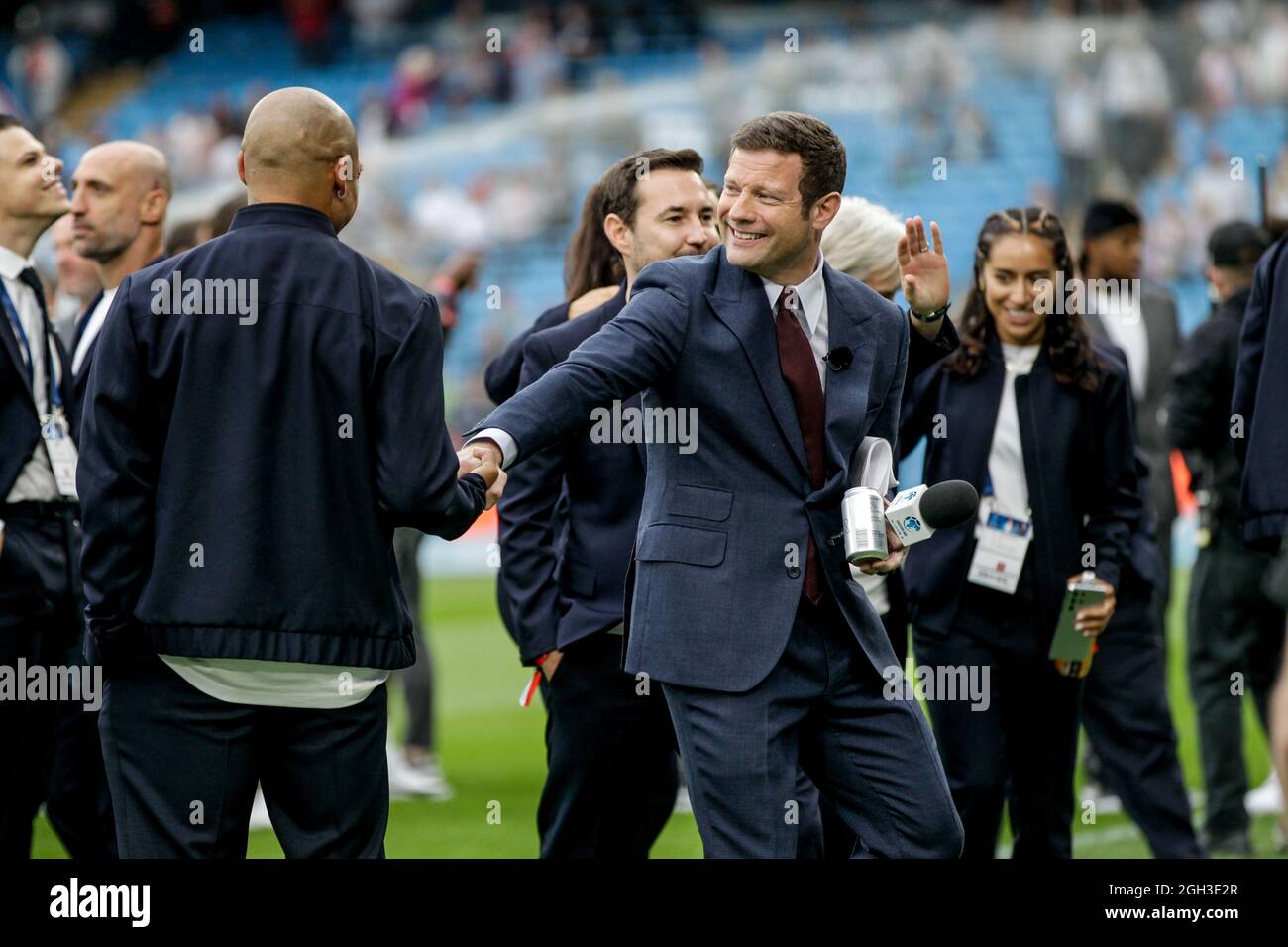 Manchester, UK. 04th Sep, 2021. Soccer Aid Live action featuring Dermot