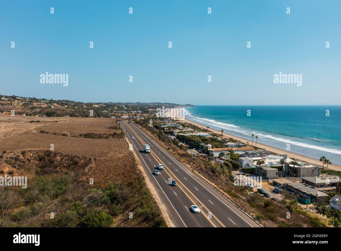 Pacific Coast Highway in Malibu, California Stock Photo Alamy