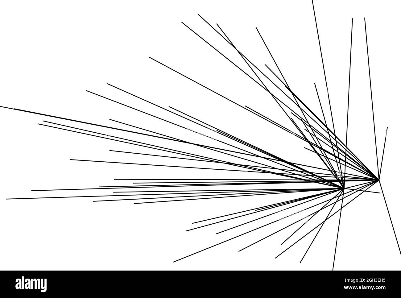Random structure of angular, geometric lines element. Irregular ...