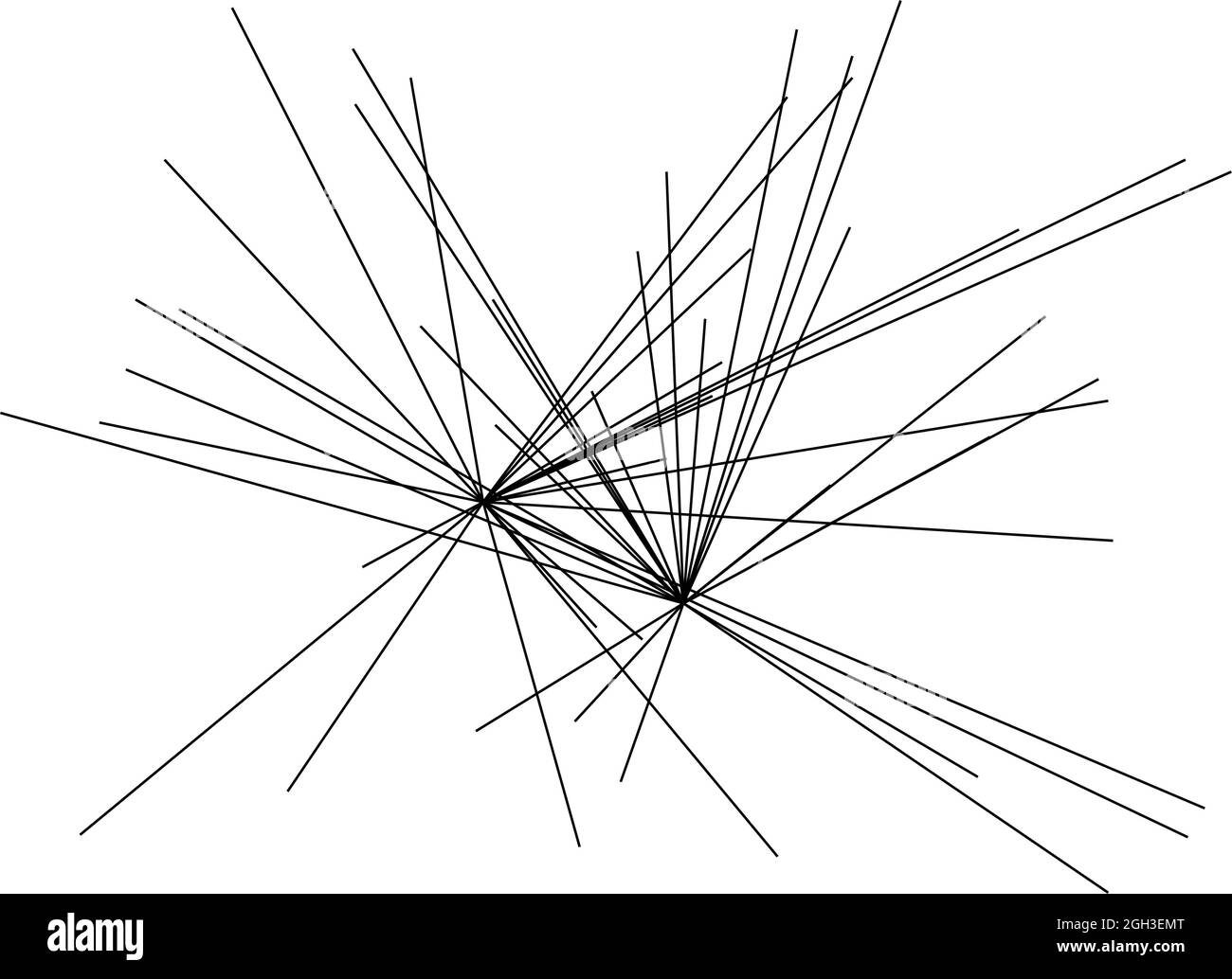 Random structure of angular, geometric lines element. Irregular ...