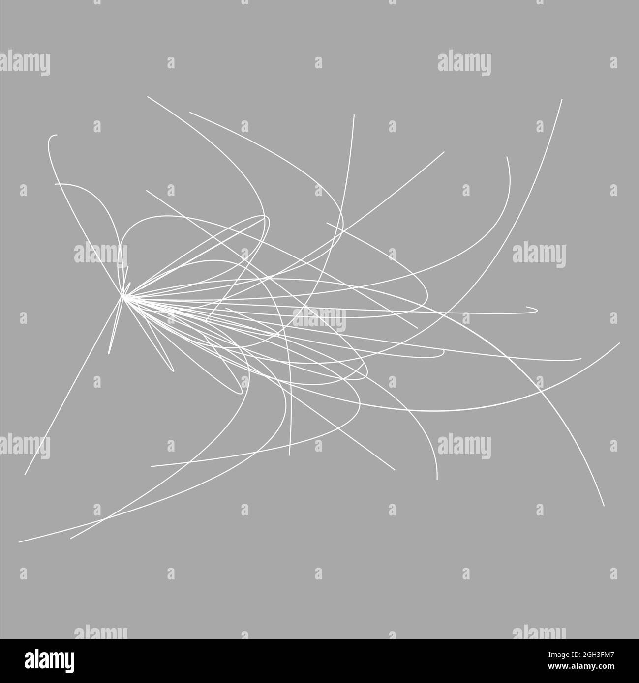 Random curvy, squiggly, tangled lines. Knot, loop, billowy freeform ...