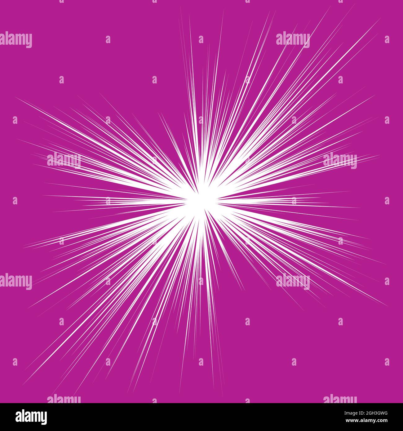 Radial, radiating dynamic rays, beams lines. Starburst, sunburst