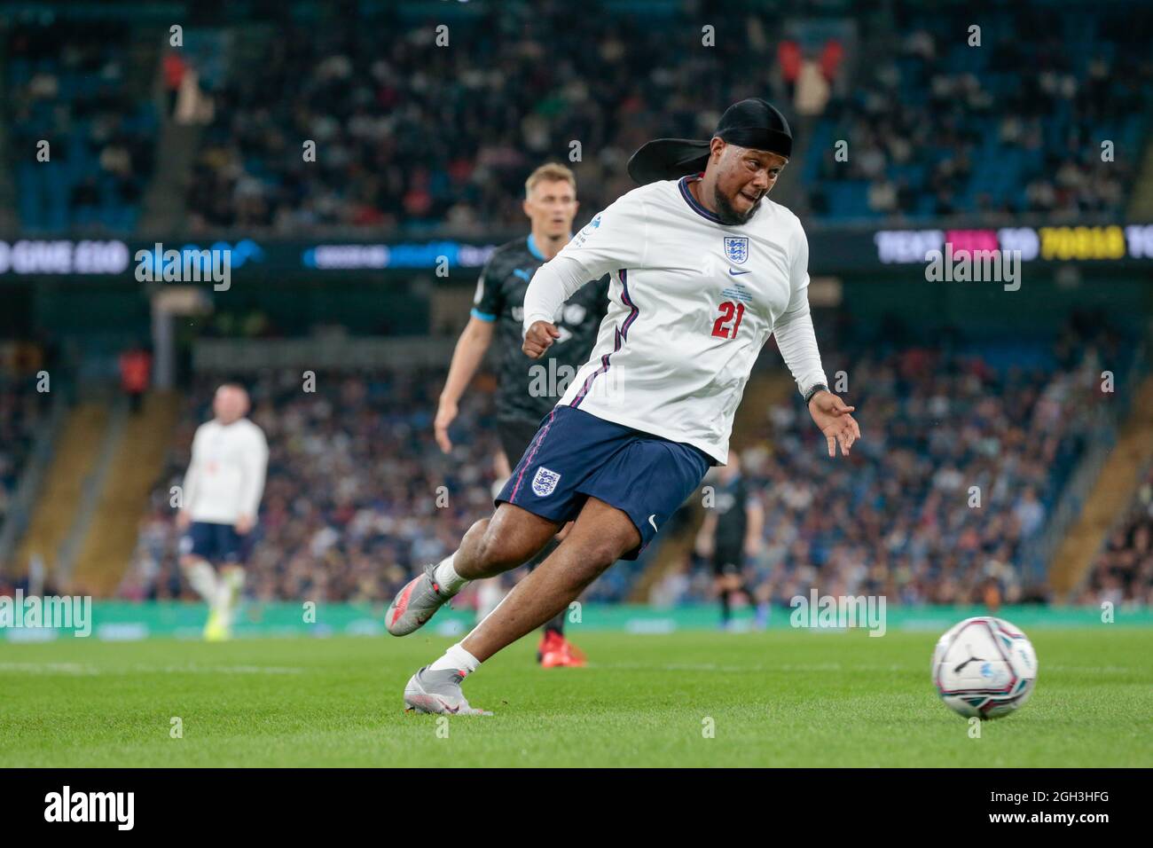 Manchester UK 04th Sep 2021 Soccer Aid Live Action Featuring Chunkz 
