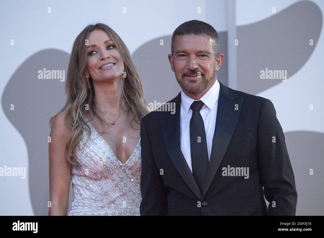 Nicole Kimpel and Antonio Banderas attending the Competencia Oficial  Premiere as part of the 78th Venice