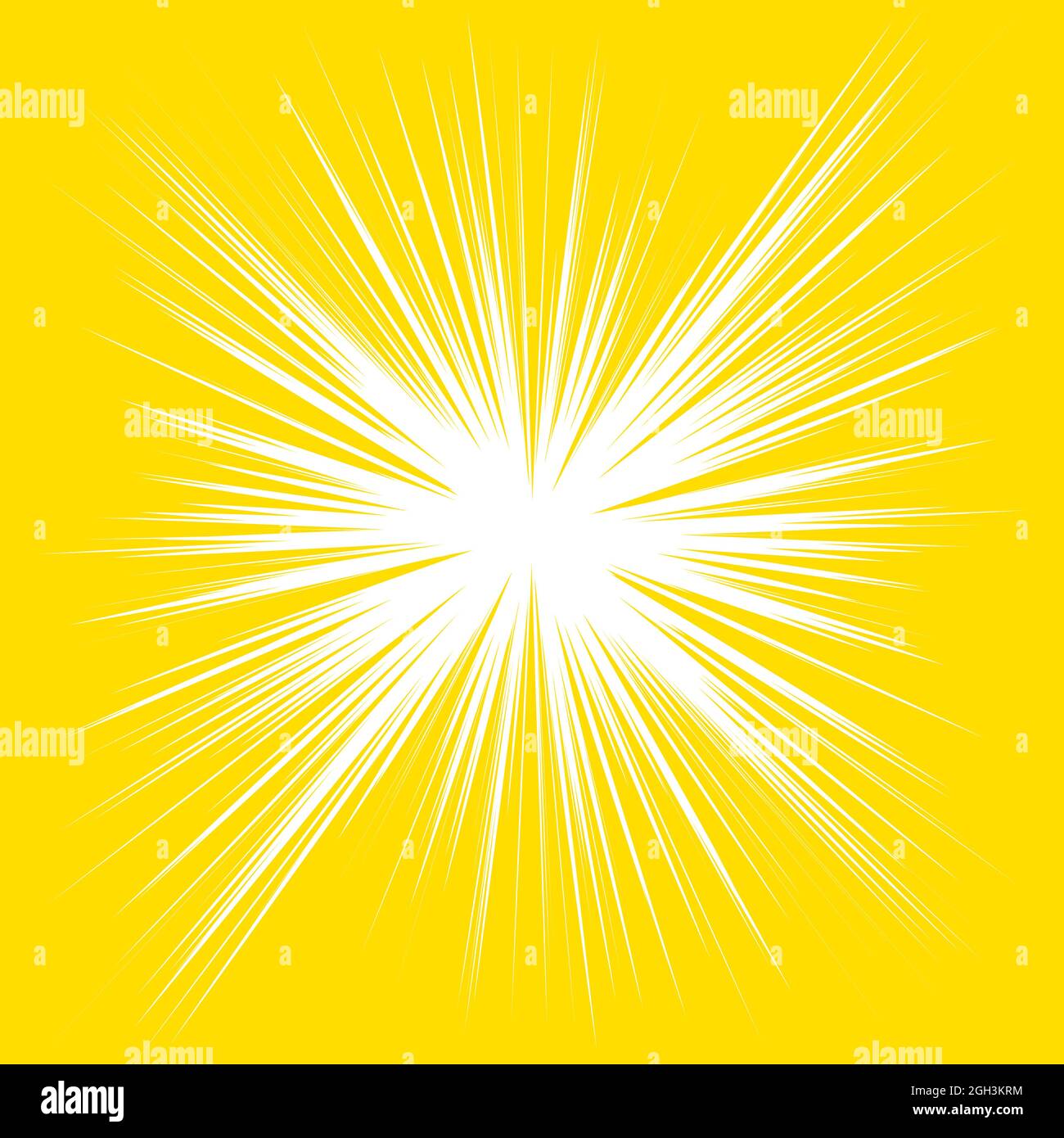 Radial, radiating dynamic rays, beams lines. Starburst, sunburst