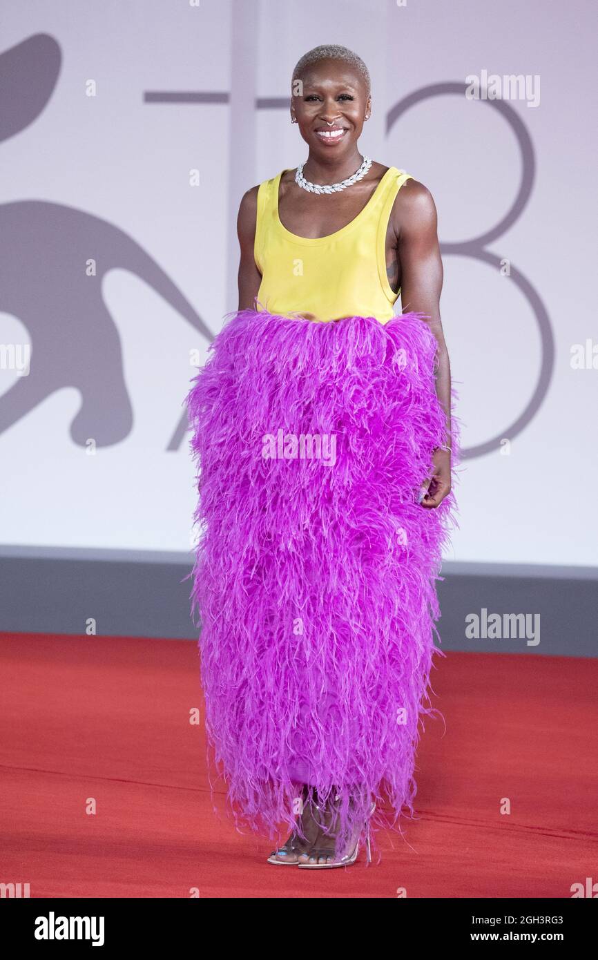 Cynthia Erivo attending the Last Night In Soho Premiere as part of the 78th Venice International Film Festival in Venice, Italy on September 04, 2021. Photo by Paolo Cotello/imageSPACE/MediaPunch Stock Photo