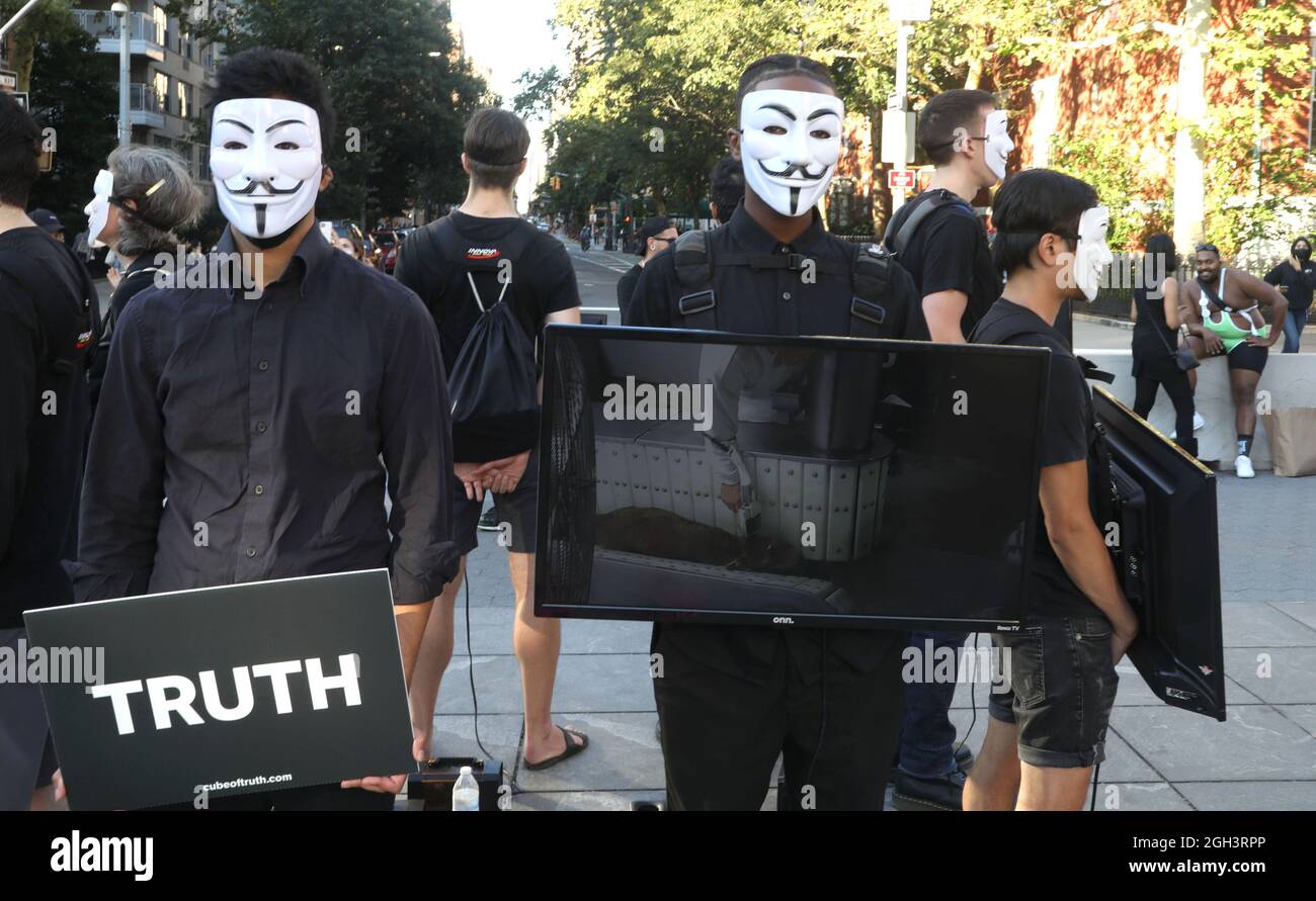 New York, New York, USA. 4th Sep, 2021. Anonymous for the Voiceless ...