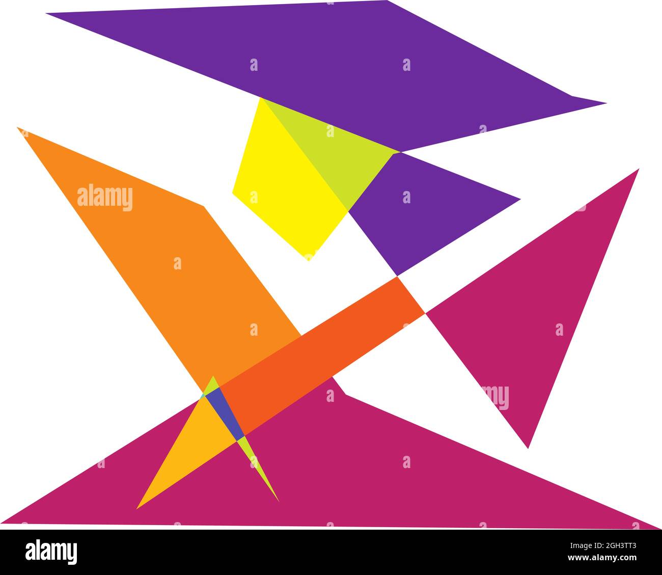 Edgy, ruptured, shatter, splinter shape, design element. Random ...