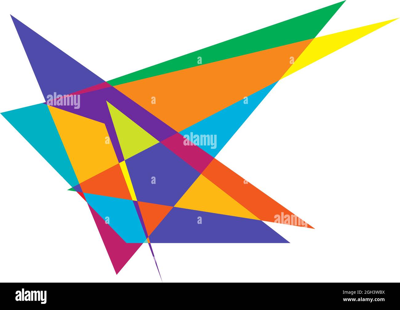 Edgy, ruptured, shatter, splinter shape, design element. Random ...