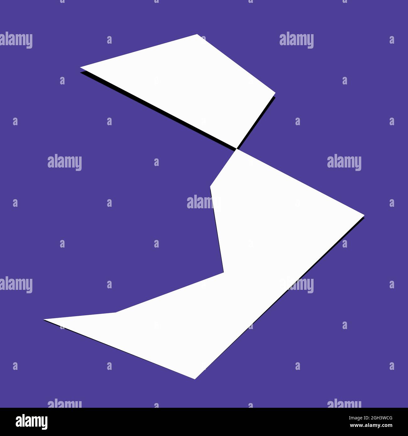 Edgy, ruptured, shatter, splinter shape, design element. Random ...