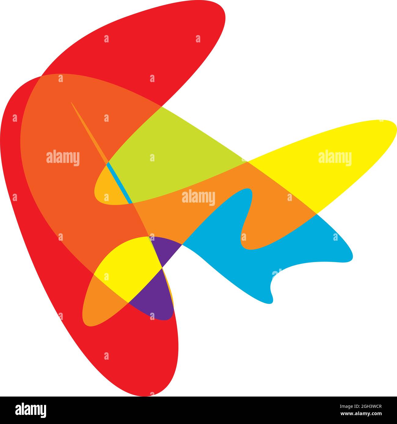 Random curvy, squiggle, freehand abstract shape. Squiggle, wriggle ...