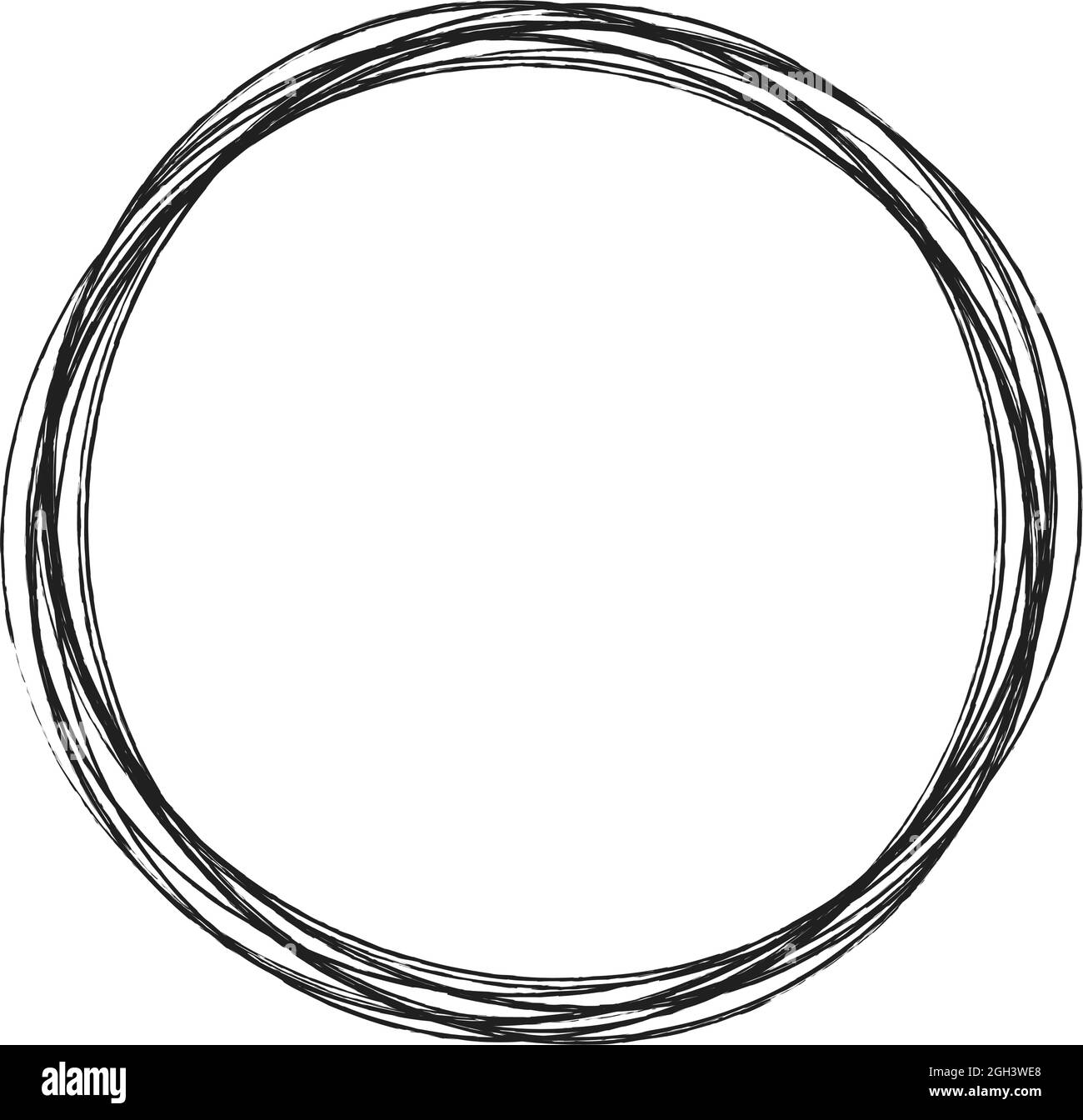 Sketch, scribble, sketchy grungy lines circles. Sketch hand drawn pen, pencil drawing circles