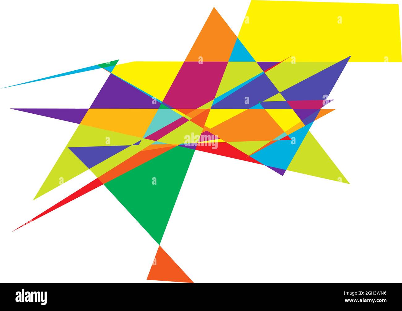 Edgy, ruptured, shatter, splinter shape, design element. Random ...