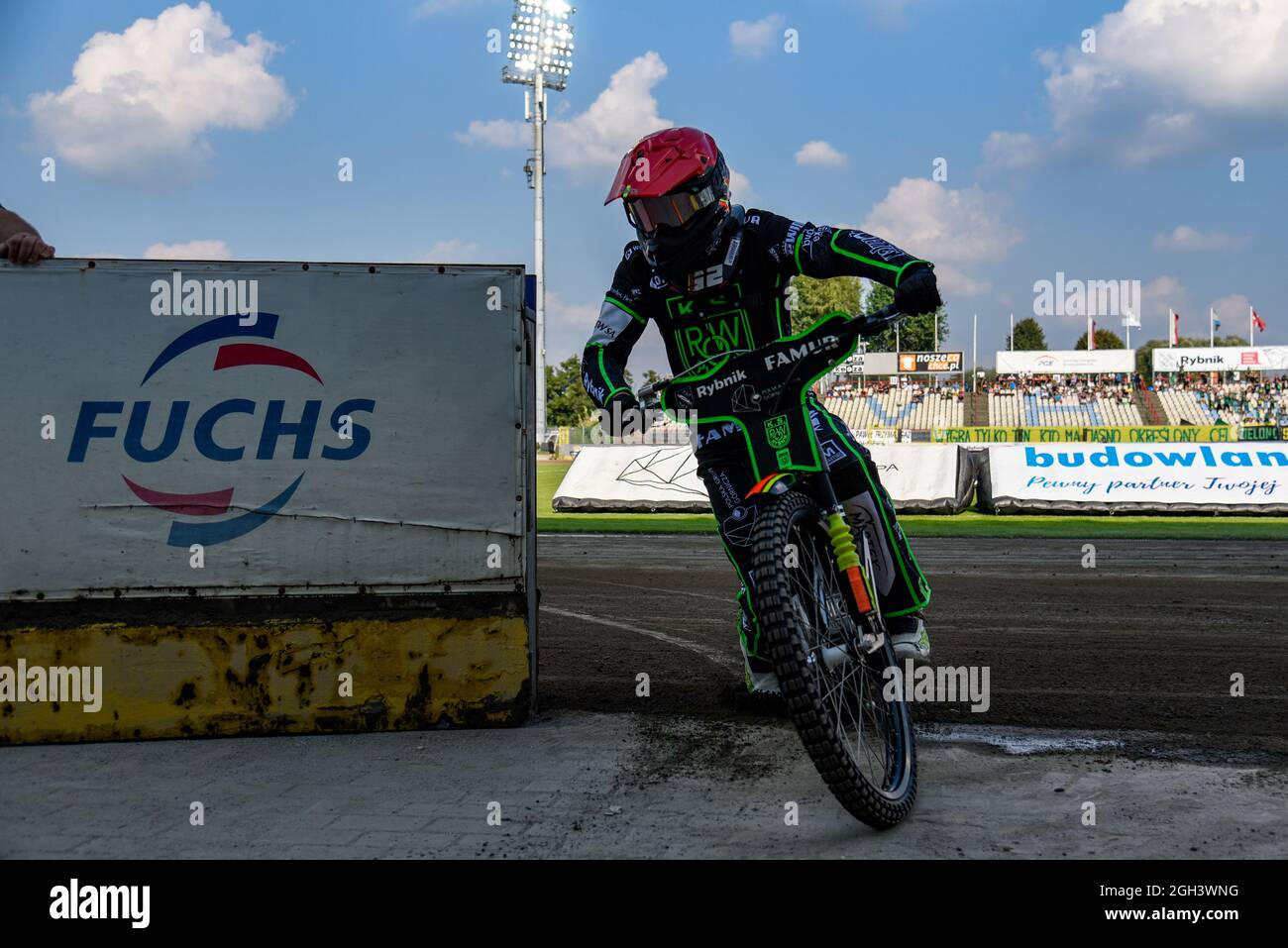 Rybnik, Poland. 04th Sep, 2021. Michael JEPSEN JENSEN of ROW during eWinner Division One Speedway League Play-off match between K.S. ROW Rybnik and ARGED Malesa TZ OSTROVIA at Municipal Stadium in Rybnik, Poland on September 4, 2021 (Photo by Andrew SURMA/ Credit: Sipa USA/Alamy Live News Stock Photo