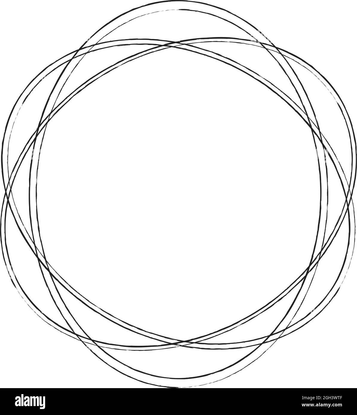 Sketch, scribble, sketchy grungy lines circles. Sketch hand drawn pen