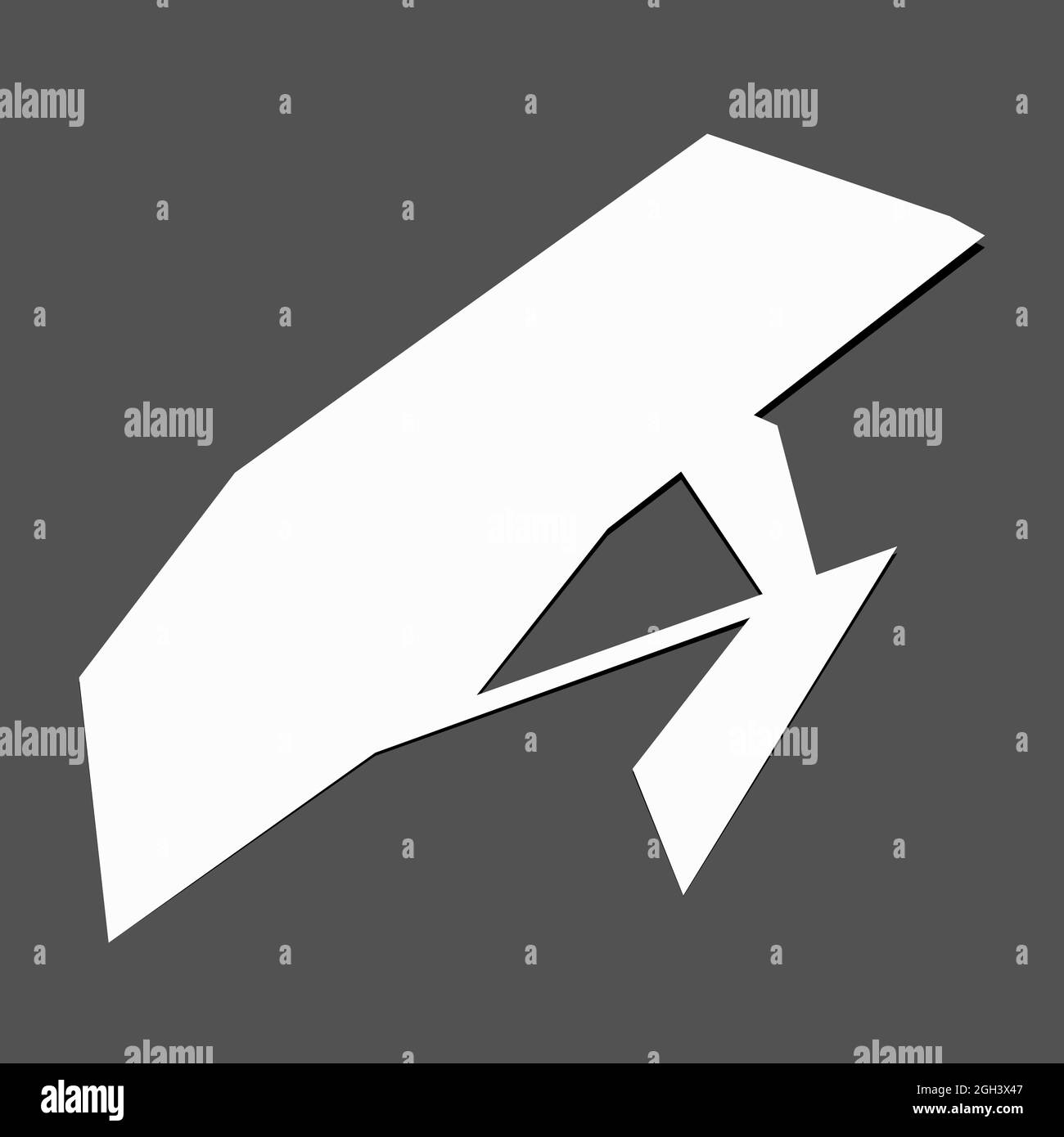 Edgy, ruptured, shatter, splinter shape, design element. Random ...