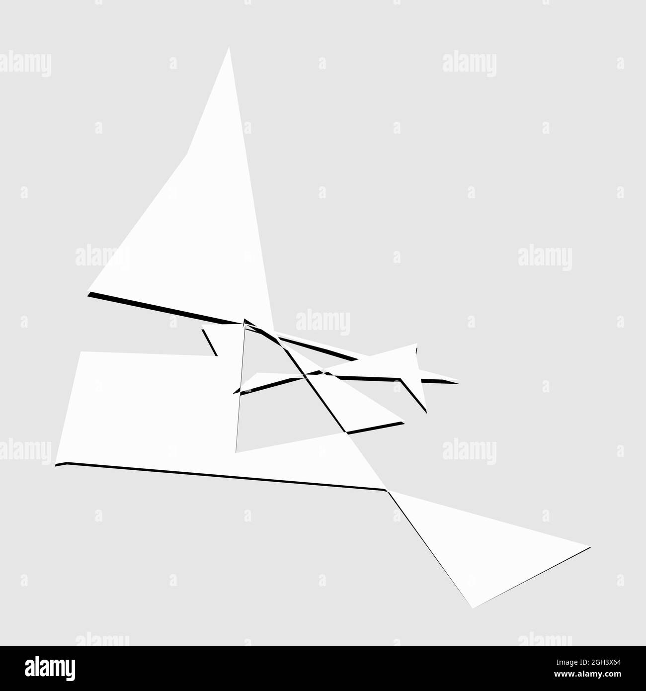 Edgy, ruptured, shatter, splinter shape, design element. Random ...