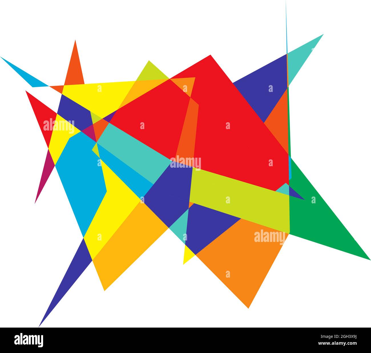Edgy, ruptured, shatter, splinter shape, design element. Random ...