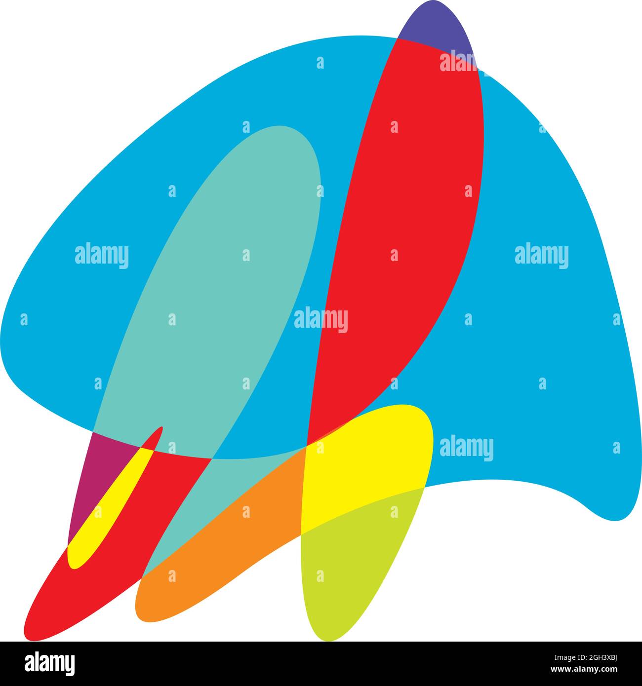 Random curvy, squiggle, freehand abstract shape. Squiggle, wriggle ...