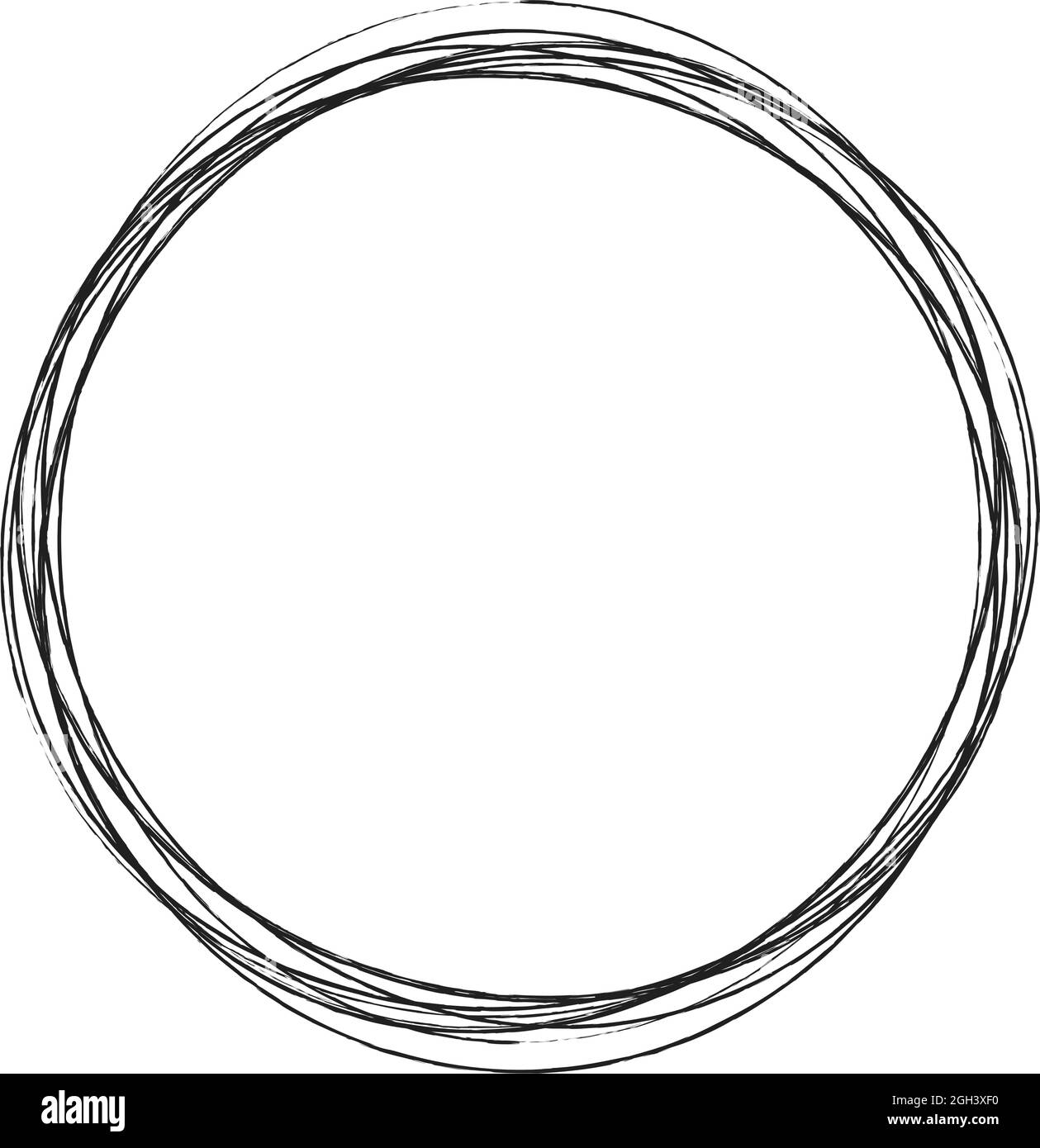 Sketch, scribble, sketchy grungy lines circles. Sketch hand drawn pen